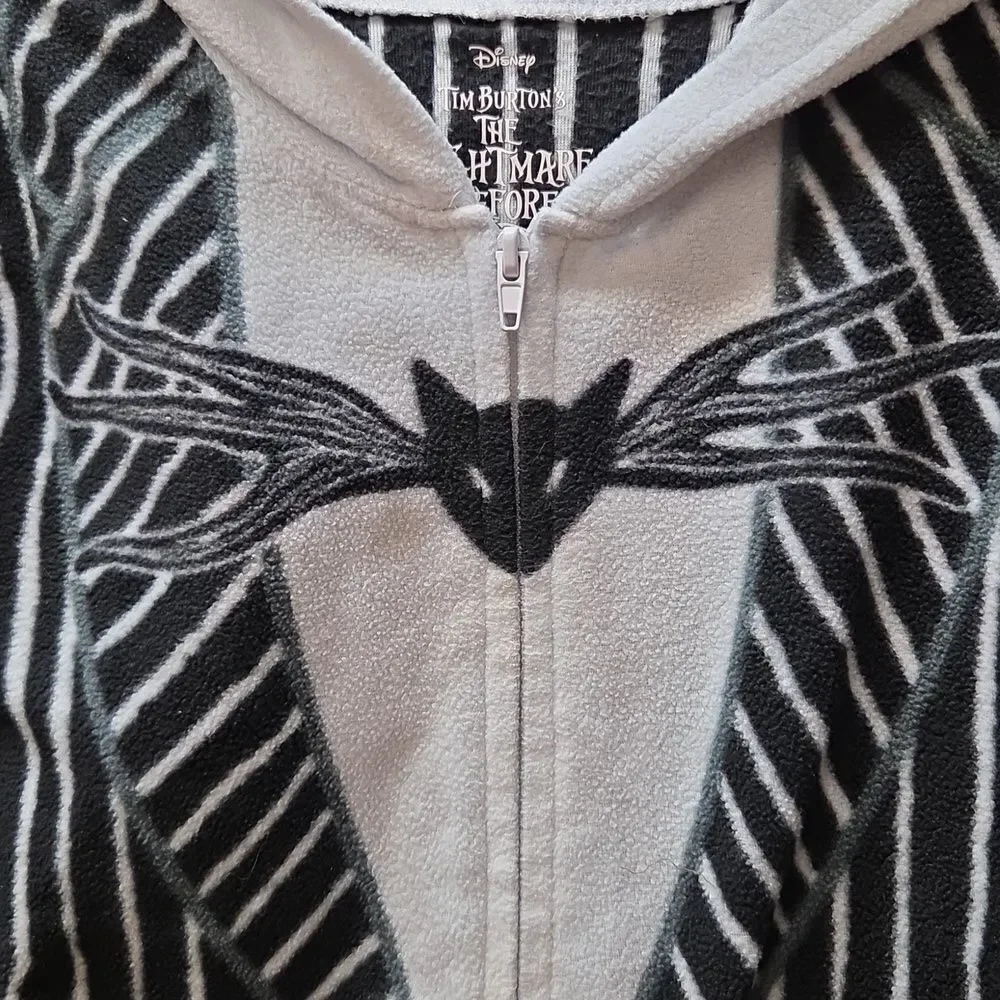 Nightmare Before‎ Christmas Jack Kid's Small 6/7Hooded Union Suit Pajama Costume - Picture 3 of 6